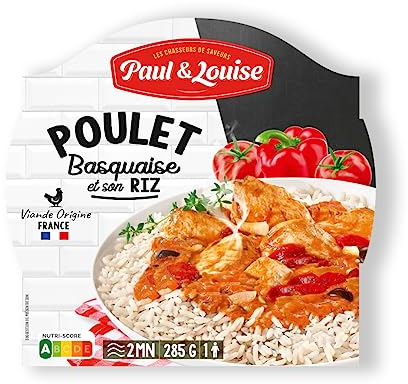 Paul & Louise Poulet basquaise 285g - Prêt en 2 min - 100% viande origine France
