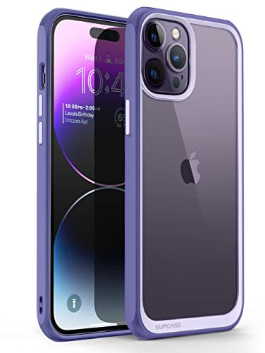 SUPCASE Slim Hülle für iPhone 14 Pro Max (6.7) Case Premium Handyhülle Transparent Schutzhülle Dünn Backcover [Unicorn Beetle Style] 2022 Ausgabe (Lila)