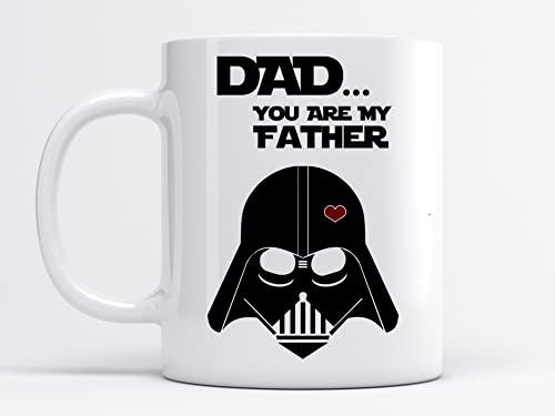 EKAM Dad… You are My Father Tasse mit Darth Vader-Gesicht, Vatertagsgeschenk, Keramik-Teetasse – 325 ml Teetasse Geschenke für Vater Geburtstag, Vatertag, Weihnachtsgeschenke (My Father)