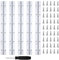 Leikurvo Pack of 5 Piano Band, 30 cm Stainless Steel Hinge with 12 Pre-Drilled Holes, Includes Screws and Screwdriver
