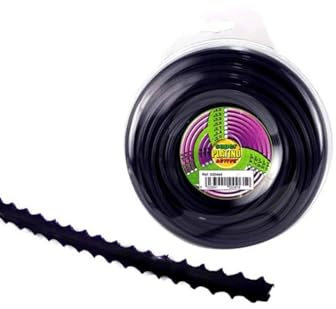 La zappa Filo decespugliatore Professionale Platino in Nylon per utilizzi gravosi e intensi (4.0 mm 15 mt/Seghettato)
