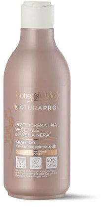 Bottega Verde - Phytocheratina vegetale e Avena nera - Shampoo - Riparatore fortificante (250 ml) - capelli danneggiati con doppie punte