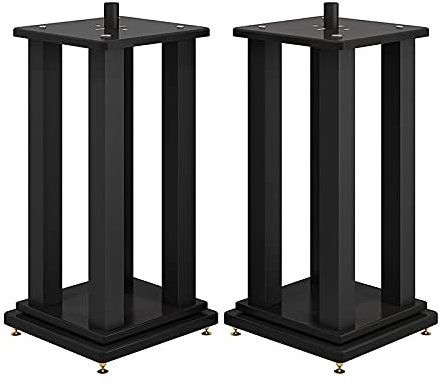Pieds d'Enceintes Lot de 2 Supports d'enceintes pour Moniteur de Studio, Support de cinéma Maison, Choix idéal pour Les systèmes audiovisuels domestiques (Taille : 80 cm)