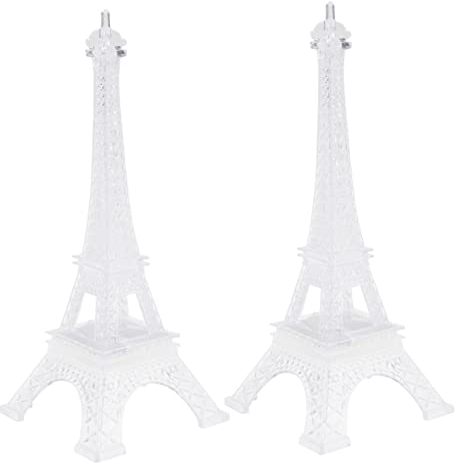 ABOOFAN 2 Piezas decoración escritorio lámpara de mesa lamparitas de mesa vinotecas wedding luz decoración estilo parisino regalos para cumpleaños infantiles romántico Decorar Torre Eiffel