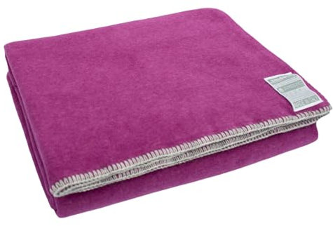 Zoeppritz since 1828 Smoothy Fleece-Decke – Flauschige Kuscheldecke aus Polarfleece - vegan – 140x190cm – 330 Fuchsia