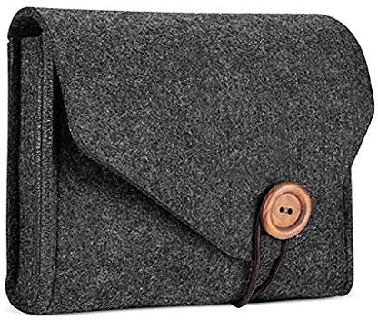 BABYVIVA Datenkabel, Filztasche, Powerbank, Aufbewahrungstasche für Datenkabel, Maus, Reise-Organizer, dunkelgrau, 16*3*12cm