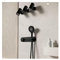 USKI Duschset mit Thermostat-Digitalanzeige, großer Regenduschmischer-Wasserhahn, Badewannenständer-Duschset, Luxus-Dusch-Konstantdusche(Color:Noir)