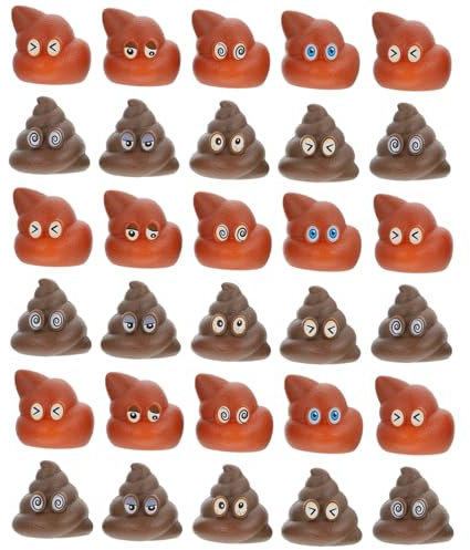 HONMEET 40st Poop-Spielzeug Spielzeugkacke Kinder Kleine Spielsachen Kinderspielzeug Gastgeschenke Streichspielzeug Overhead-wurfspiel-Requisite Realistischer Poop-streich Neuheit PVC