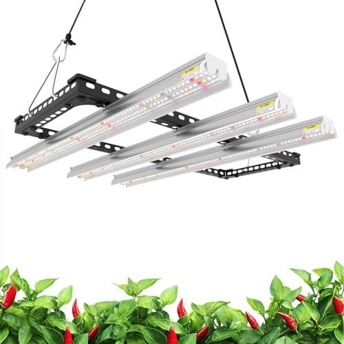 Wolezek WK1000 LED Grow Lampe, 55x55cm groß Pflanzenlampe LED UV IR Vollspektrum, 100 W mit 468 LEDs Grow Light, große Beleuchtungsfläche, 160-Grad-Reflektordesign, Daisy Chain Pflanzenlicht