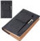 CRASPIRE Book Cover PU Leather Waterproof Book Sleeve Black Reusable Book Protector for Paperbacks Notebook Wraps with Pen Pockets for Book Lovers Classmate Gifts 6.1×8.54inch