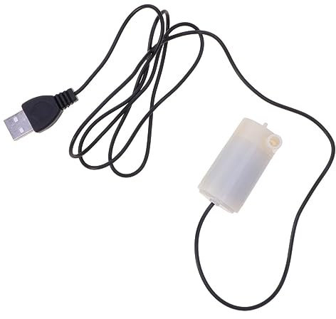 VANZACK Mini Pompe Submersible pour Fontaines Moteur À Continu Polyvalent sans Danger pour Les Poissons Aucun Outil Requis
