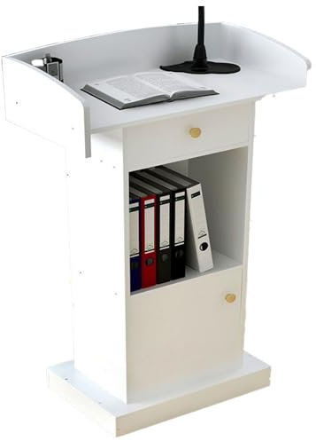 Rednerpult-Podiumständer, bodenstehend, Podien, Empfangstisch, Holz sprechendes Podium mit Schublade für Konferenz, Auditorium, Kirche