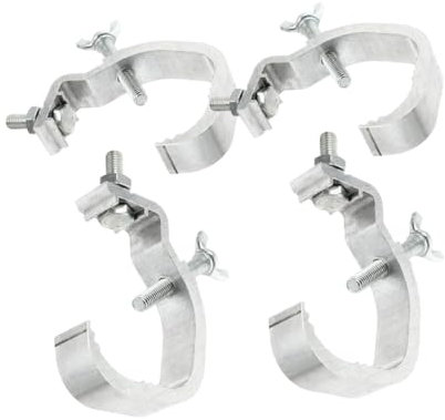 Cabilock 4 Stück Lampenhaken Bühnenlichter Lampe Traversenklemmen Bühnenlichthaken Metall Beleuchtung Traverse Metallleuchte Camp Bühnenlampe Zubehör Lichter Traversenklemmen