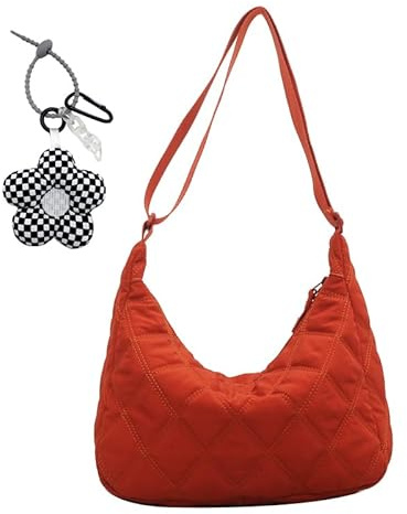 boshiho Stepptasche zum umhängen，Puffer Schultertasche Damen