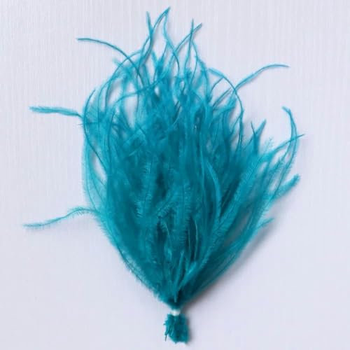 100 Stück weiße Straußenfedern, lang, 10–18 cm, Basteln, Handarbeiten, Federn für Schmuckherstellung, Hochzeit, Ohrringe, Dekoration, Federn, Lan-15–18 cm