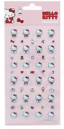 Hello Kitty Stickers | 49 Puffy Stickers | Cute Stationery & Gifts | Hello Kitty Decals