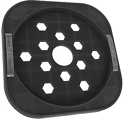 Homoyoyo Bac à Réservoir De Gaz Mobile roulettes, Plateau Support en Acier, Couleur Gris Foncé, Protection Antidérapante, Adapté La Cuisine Et Restauration