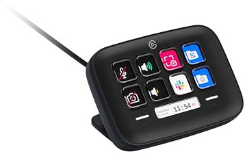 Elgato Stream Deck Neo (Black) – 8 Customisable Keys, 2 Touch Points, Speed Through Tasks & Workflows - Control Word, Excel, PowerPoint, Teams, Zoom, Spotify and more - Works with Mac & PC