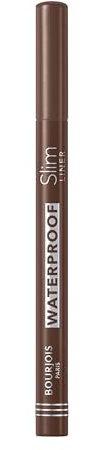 Bourjois Liner Slim Waterproof Eyeliner, hochpigmentiert, ohne Verschmieren, schnell trocknend, 1 ml, Spicy Brown IV