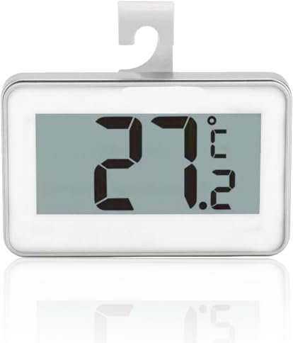 AMSLSIU Kühlschrank Thermometer, Küchengerät, Kühlschrank, Thermometer, Gefrierschrank, elektronisches, genaues Temperaturmessgerät