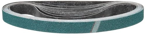 CoCud 25mm x 1067mm Sanding Belt, 12 Pcs 60 Grit Zirconia Knife Sharpener Belts Long-Lasting Work Sharpening for Belt Sander Knife Carving Tool Metal Working