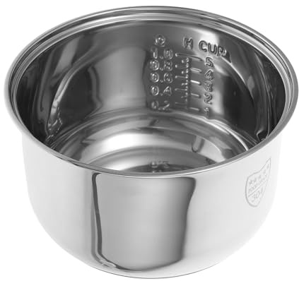 CIYODO Rice Cooker Liner Multifunctional Cooking Rice Cooker Accessory Induction Inside Replacement Judge Vessel Stainless Steel Silver