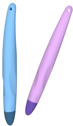 2 Pack Kid-Friendly Stylus Pens for Touch Screens,Tablet Stylus Pen Purple Blue Stylus Universal Touch Screen Capacitive Stylus Compatible with Kindle ipad iPhone