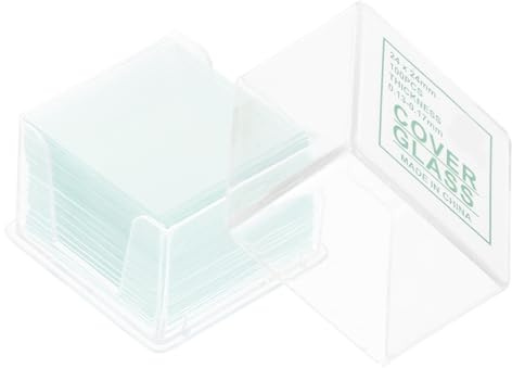 ARTSEWPLY 10 Boxen Boxen Glas mikroskop objektträger für Biologieunterricht Laborpräparate mit Deckgläsern Klar und Glatt für Insekten Pflanzen Grundausstattung Wissenschaftliche Forschung