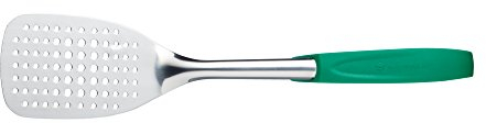 MasterClass Colour-Coded Catering-Quality Stainless Steel Fish Slice, 38 cm (15) - Green (Vegetarian)