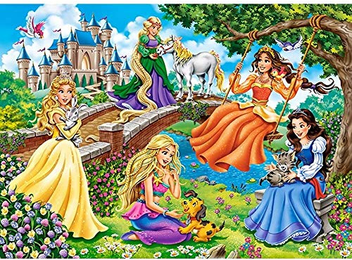 Princesses in Garden, Puzzle 70 Teile