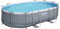 Bestway Power Steel Ersatz Frame Pool ohne Zubehör 488 x 305 x 107 cm, grau, oval