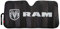 Plasticolor 003860R01 RAM Logo schwarz matt Finish Front Windschutzscheibe Akkordeon Sonnenschutz