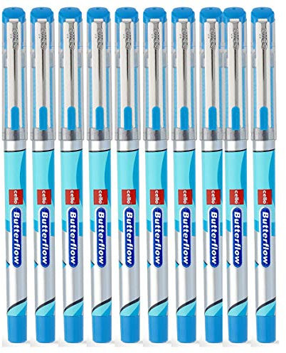 Cello Butterflow Simply Blue Kugelschreiber, 10 Stück