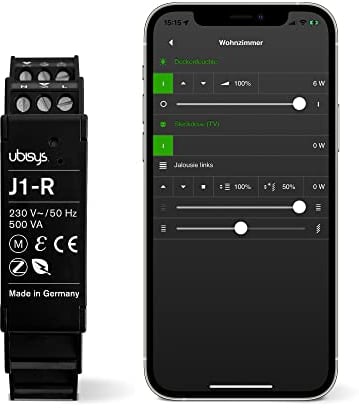 ubisys Zigbee Rollladensteuerung J1-R: Zigbee Funk-Jalousie-/Rollladenaktor zum Nachrüsten. Für eine intelligente Beschattung in Ihrem Smart Home.