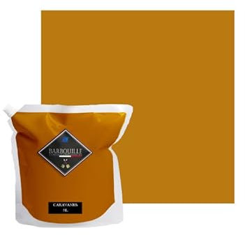 Peinture Acrylique Jaune Moutarde Caravanes - Aspect Satin - Peinture Mur, Plafond, Boiserie & Balcon - Lessivable - Séchage En 30 min - COV A+ - Fabriquée En France - 5 L - BARBOUILLE
