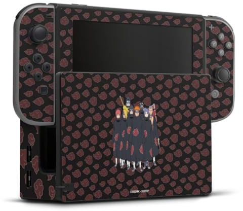 DeinDesign Skin kompatibel mit Nintendo Switch Folie Sticker Akatsuki Naruto Shippuden Offizielles Lizenzprodukt