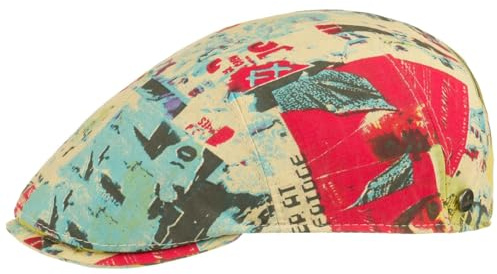 LIERYS Newspaper Flatcap Schirmmütze Handmade Made in Italy Herren Frühling Sommer bunt 56 cm