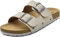 ONCAI Sandalias de Pala Mujer con Ajustable Buckle Corcho Zapatillas de Moda de Verano Mules Planas Zuecos Blanco Tamaño 41