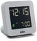 Braun Digitaler Wecker mit Schlummerfunktion, negativem LCD-Display, Schnelleinstellung und anschwellendem Alarm-Piepton in Grau, Modell BC09G.