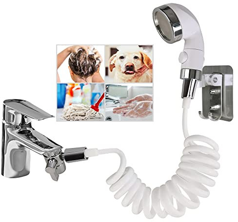 U-BCOO Spülbecken-Spray, Gummischlauch, tragbarer Shampoo-Sprüher (Stil 2)