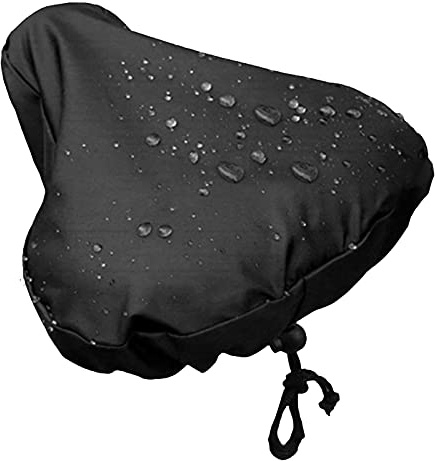 2 Wasserdichter Fahrradsitzbezug mit Kordelzug Sattelüberzug Sattelschutz für das Fahrrad, Fahrradsattelregenhülle, Oxford Tuch, Schutz vor Sonnenlicht, Regen, Schnee, Wind und Schmutz
