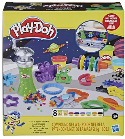 Play-Doh Weltraum-Set, Spielzeug für Kinder ab 3 Jahren mit 8 Farben, Multi