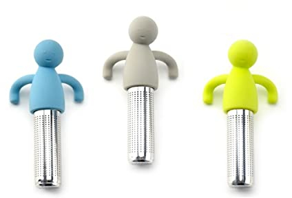 3 Stück Edelstahl Teefilter Teesieb,Edelstahl Tee-Sieb für losen Tee,Teesieb Edelstahl aus Rostfreiem Stahl, Metall Teebeutel Teesieb Kugel Edelstahl Teekanne Tee-Filter Spice Tea Werkzeug-Zubehör