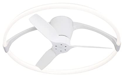 Ventilador NEPAL MINI blanco con motor DC led dimable Mantra