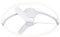 Ventilador NEPAL MINI blanco con motor DC led dimable Mantra