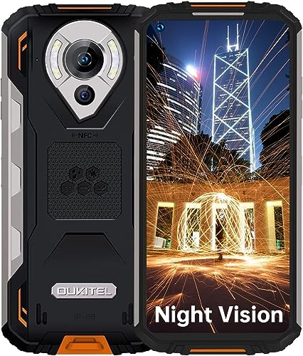 OUKITEL WP16 Outdoor Handy ohne Vertrag(2024) 10600mAh Akku,8GB RAM +128GB ROM Outdoor Smartphone,20MP Nachtsicht Handy 6,39 FHD+ IP68 Wasserdicht Handy Andriod 11.0 OTG/NFC/Face ID Orange