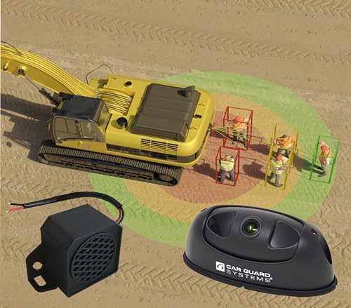 CARGUARD SYSTEMS RAV-KI Personen-Detektierungskamera mit künstlicher Intelligenz, mit Fahreralarmierung über Alarmlautsprecher, Full-HD 1080p