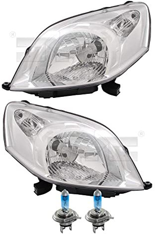 EISENFELS Set 106563665 erstellt mit Scheinwerfer links und rechts + COOL BLUE INTENSE H4 Leuchtmittel kompatibel mit Qubo 225 Fiorino