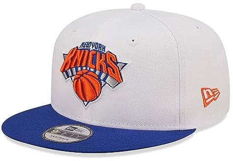New Era - NBA New York Knicks White Crown Team 9Fifty Snapback Cap Farbe Weiß, Größe M-L