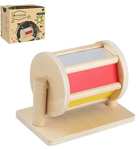 YAANI Montessori Spinning Drum Montessori Spielzeug für Säugling 6-12 Monate 1 Jahr alte Babys Kleinkinder Beste Baby Geschenkidee